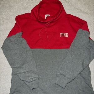 Pink cowl neck sweatshirt